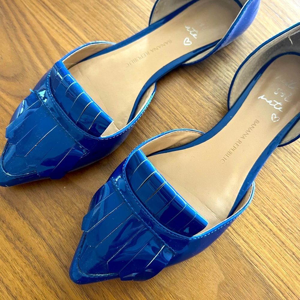 Royal blue shoes